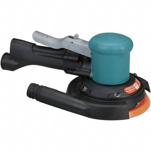 Dynabrade - 12,000 OPM, 23 CFM Air Consumption, Palm Air Orbital Sander - Round Pad, 1/4 NPT Inlet - Eagle Tool & Supply