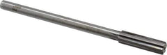 Made in USA - 0.58" Carbide-Tipped 6 Flute Chucking Reamer - Straight Flute, 7/16" Straight Shank, 2" Flute Length, 8" OAL - Eagle Tool & Supply
