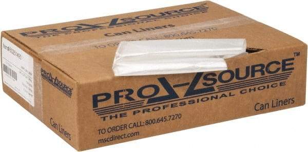 PRO-SOURCE - 0.31 mil Thick, Household/Office Trash Bags - 24" Wide x 24" High, Clear - Eagle Tool & Supply