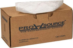 PRO-SOURCE - 90 Gal Capacity, 1.8 mil Thick, Heavy-Duty Trash Bags - Linear Low-Density Polyethylene (LLDPE), Flat Pack Dispenser, 38" Wide x 63" High, Clear - Eagle Tool & Supply