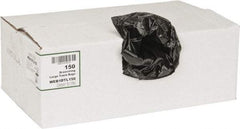 PRO-SOURCE - 1.2 mil Thick, Household/Office Trash Bags - Hexene Resins, Drawstring, 33-1/2" Wide x 38" High, Black - Eagle Tool & Supply