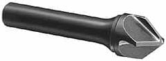 Hertel - 1/4" Head Diam, 1/4" Shank Diam, 4 Flute 120° Solid Carbide Countersink - Eagle Tool & Supply
