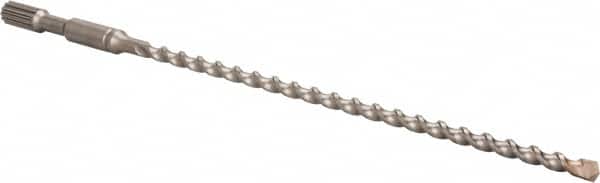 Milwaukee Tool - 1/2" Diam, Spline Shank, Carbide-Tipped Rotary & Hammer Drill Bit - Eagle Tool & Supply
