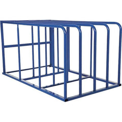 Vestil - 4 Bay, 7,700 Lb Capacity, Blue Standard Sheet Rack - 50" Wide x 44" High x 84" Deep - Eagle Tool & Supply