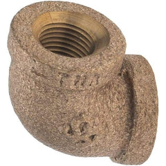 Merit Brass - Class 125, 1/8" Internal Pipe, Brass 90° Street Elbow - FBSPT x FBSPT - Eagle Tool & Supply