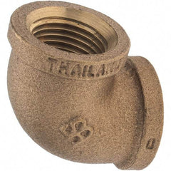 Merit Brass - Class 125, 1/2" Internal Pipe, Brass 90° Street Elbow - FBSPT x FBSPT - Eagle Tool & Supply