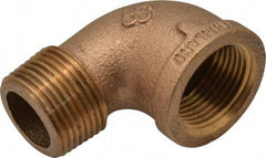 Merit Brass - Class 125, 1" Internal Pipe, Brass 90° Street Elbow - FBSPT x MBSPT - Eagle Tool & Supply