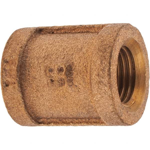 Merit Brass - Class 125, 1/4" Internal Pipe, Brass Coupling - FBSPT x FBSPT - Eagle Tool & Supply
