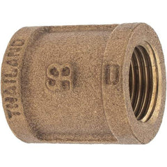 Merit Brass - Class 125, 1/2" Internal Pipe, Brass Coupling - FBSPT x FBSPT - Eagle Tool & Supply
