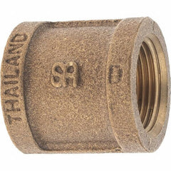 Merit Brass - Class 125, 3/4" Internal Pipe, Brass Coupling - FBSPT x FBSPT - Eagle Tool & Supply