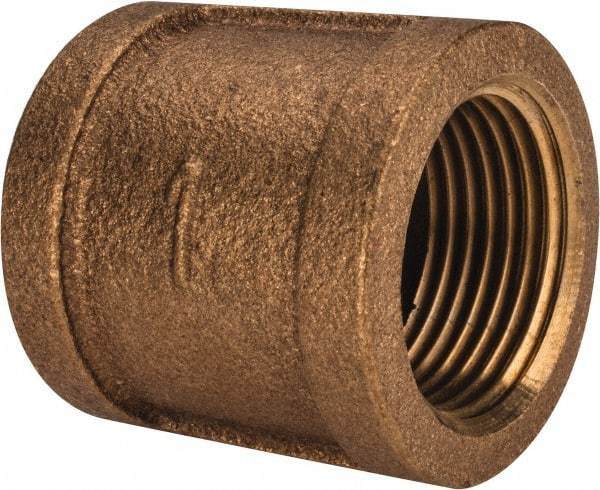 Merit Brass - Class 125, 1" Internal Pipe, Brass Coupling - FBSPT x FBSPT - Eagle Tool & Supply