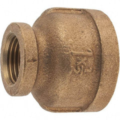 Merit Brass - Class 125, 1 x 1/2" Internal Pipe, Brass Reducing Coupling - FBSPT x FBSPT - Eagle Tool & Supply
