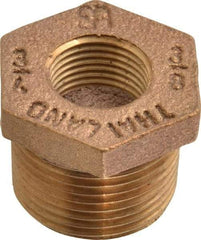 Merit Brass - Class 125, 3/4 x 3/8" Internal Pipe, Brass Hex Bushing - MBSPT x FBSPT - Eagle Tool & Supply
