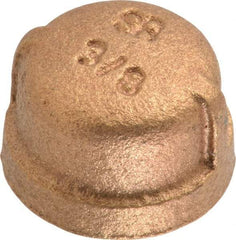 Merit Brass - Class 125, 3/8" Internal Pipe, Brass End Cap - FBSPT - Eagle Tool & Supply