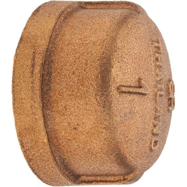 Merit Brass - Class 125, 1" Internal Pipe, Brass End Cap - FBSPT - Eagle Tool & Supply
