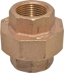 Merit Brass - Class 125, 3/4" Internal Pipe, Brass Union - FBSPT x FBSPT - Eagle Tool & Supply