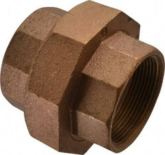 Merit Brass - Class 125, 2" Internal Pipe, Brass Union - FBSPT x FBSPT - Eagle Tool & Supply