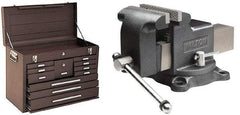 Value Collection - 11 Drawer Tool Chest - 26-1/2" Wide x 12" Deep x 18-7/8" High, Steel, Brown - Eagle Tool & Supply