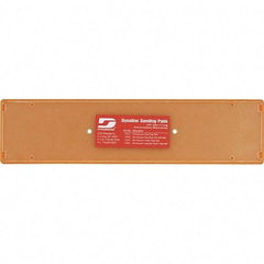 Dynabrade - 11 x 2-3/4" Rectangular Hook Face Backing Pad - File Board Sander Compatible, Screw Attachment, Nonvacuum Pad, 3/8" Thick, Medium Density, Short Nap - Eagle Tool & Supply