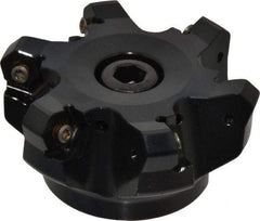 Kennametal - 3" Cut Diam, 1" Arbor Hole, 4.51mm Max Depth of Cut, 45° Indexable Chamfer & Angle Face Mill - 6 Inserts, HNGJ 535-GD Insert, Right Hand Cut, 6 Flutes, Through Coolant, Series KSHR - Eagle Tool & Supply