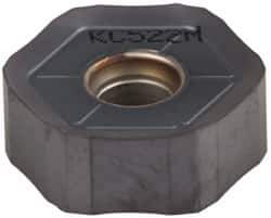 Kennametal - HNGJ535 LD Grade KC522M Carbide Milling Insert - TiAlN Finish, 0.2189" Thick, 5/8" Inscribed Circle, 1.2mm Corner Radius - Eagle Tool & Supply