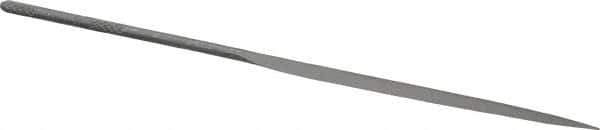 Nicholson - 5-1/2" Needle Precision Swiss Pattern Barrette File - Round Handle - Eagle Tool & Supply