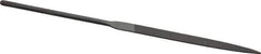 Nicholson - 5-1/2" Needle Precision Swiss Pattern Flat File - Round Handle - Eagle Tool & Supply