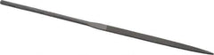 Nicholson - 6-1/4" Needle Precision Swiss Pattern Flat File - Round Handle - Eagle Tool & Supply