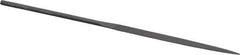 Nicholson - 5-1/2" Needle Precision Swiss Pattern Half Round File - Round Handle - Eagle Tool & Supply