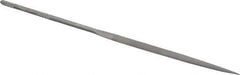 Nicholson - 5-1/2" Needle Precision Swiss Pattern Half Round File - Round Handle - Eagle Tool & Supply