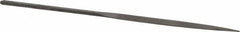 Nicholson - 5-1/2" Needle Precision Swiss Pattern Half Round File - Round Handle - Eagle Tool & Supply