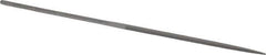 Nicholson - 6-1/4" Needle Precision Swiss Pattern Square File - Round Handle - Eagle Tool & Supply