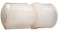 Parker - 3/8" Tube OD, PFA PTFE Plastic Compression Tube Female Straight Adapter - 1/4 NPT Pipe, 300°F Max, Plastic Grip - Eagle Tool & Supply