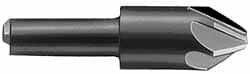 Hertel - 3/8" Head Diam, 1/4" Shank Diam, 6 Flute 120° High Speed Steel Countersink - Eagle Tool & Supply