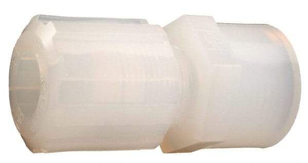 Parker - 1/8" Tube OD, PFA PTFE Plastic Compression Tube Female Straight Adapter - 1/8 NPT Pipe, 300°F Max, Plastic Grip - Eagle Tool & Supply