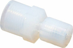Parker - 1/8" Tube OD, PFA PTFE Plastic Compression Tube Female Straight Adapter - 1/4 NPT Pipe, 300°F Max, Plastic Grip - Eagle Tool & Supply