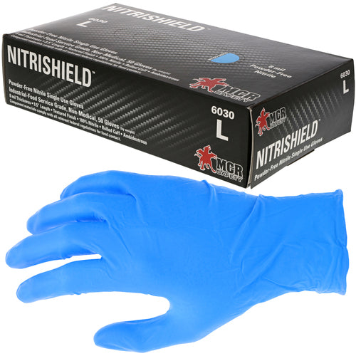 Nitrishield 6030 Powder Free Nitrile Gloves - Size XL - Eagle Tool & Supply