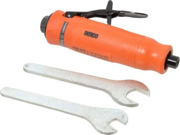 Dotco - 1/4" Collet, Straight Handle, Air Straight Die Grinder - 34,000 RPM, Front Exhaust, 16 CFM, 0.3 hp, 90 psi, 1/4" Inlet - Eagle Tool & Supply