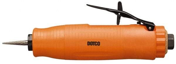 Dotco - 1/4" Collet, Straight Handle, Air Die Grinder - 18,000 RPM, Front Exhaust, 0.6 hp, 90 psi, 1/4" Inlet - Eagle Tool & Supply