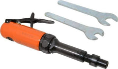 Dotco - 1/4" Collet, Straight Handle, Air Extended Length Die Grinder - 28,000 RPM, Front Exhaust, 16 CFM, 0.3 hp - Eagle Tool & Supply