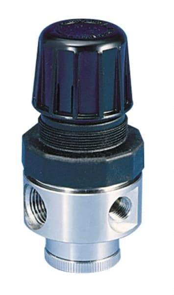Parker - 1/2 NPT Port, 80 CFM, Stainless Steel Standard Regulator - 0 to 250 psi Range, 300 Max psi Supply Pressure, 1/4" Gauge Port Thread, 2.43" Wide x 4.97" High - Eagle Tool & Supply