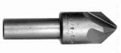 Hertel - 1/8" Head Diam, 1/8" Shank Diam, 4 Flute 110° High Speed Steel Countersink - 1-5/8" OAL, Straight Shank - Eagle Tool & Supply