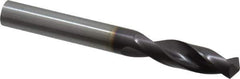 Guhring - 23/64" 130° Parabolic Flute Powdered Metal Screw Machine Drill Bit - FIREX Finish, Right Hand Cut, 1.575" Flute Length, 3.307" OAL, Cone Relief Point, Straight Shank - Eagle Tool & Supply