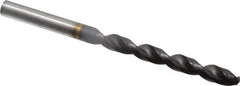 Guhring - 19/64" 130° Powdered Metal Jobber Drill - FIREX Finish, Right Hand Cut, Parabolic Flute, Straight Shank, 109mm OAL, Cone Relief Point - Eagle Tool & Supply