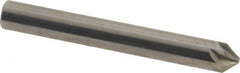 Made in USA - 1/4" Head Diam, 1/4" Shank Diam, 6 Flute 82° Solid Carbide Countersink - Eagle Tool & Supply