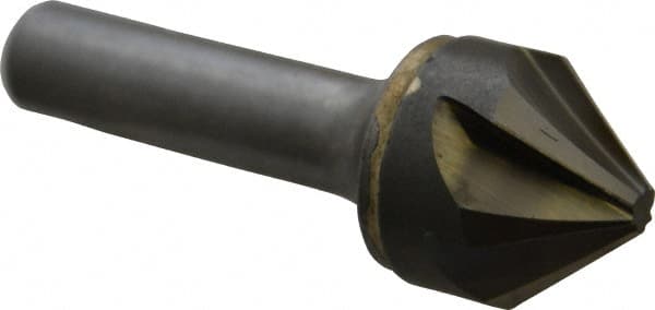 Made in USA - 1" Head Diam, 1/2" Shank Diam, 6 Flute 82° Solid Carbide Countersink - Eagle Tool & Supply