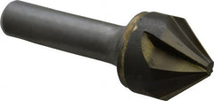 Made in USA - 1" Head Diam, 1/2" Shank Diam, 6 Flute 82° Solid Carbide Countersink - Eagle Tool & Supply