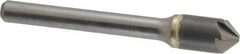 Made in USA - 3/8" Head Diam, 1/4" Shank Diam, 6 Flute 90° Solid Carbide Countersink - Eagle Tool & Supply