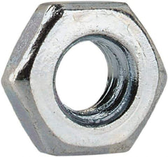 Value Collection - M3x0.50 Steel Right Hand Hex Jam Nut - 5.5mm Across Flats, 1.8mm High, Zinc-Plated Finish - Eagle Tool & Supply