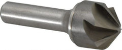 Made in USA - 1" Head Diam, 1/2" Shank Diam, 6 Flute 100° Solid Carbide Countersink - Eagle Tool & Supply